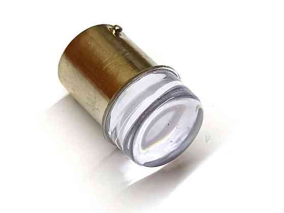 Світлодіодна лампа AllLight T25 9 діодів 2835SMD BA15S 24V WHITE прозора лінза Харків