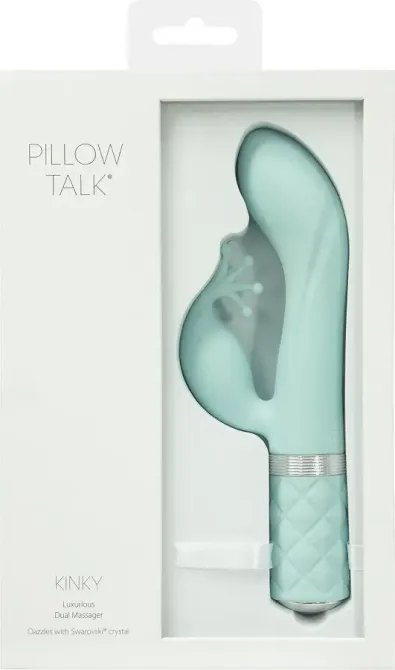 Розкішний вібратор-кролик Pillow Talk - Kinky Teal з кристалом Сваровські, потужний Львів - фото 9