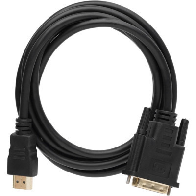 Кабель мультимедийный HDMI M to DVI M 1.8m 24+1pin Dynamode (DM-CL-HDMI-DVI-1.8M) Винница - изображение 2