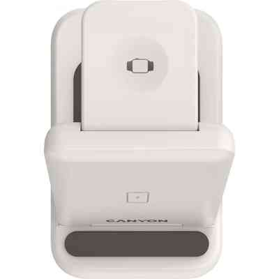 Зарядное устройство Canyon WS-304 Foldable 3in1 Wireless charger Cosmic Latte (CNS-WCS304CL) Винница