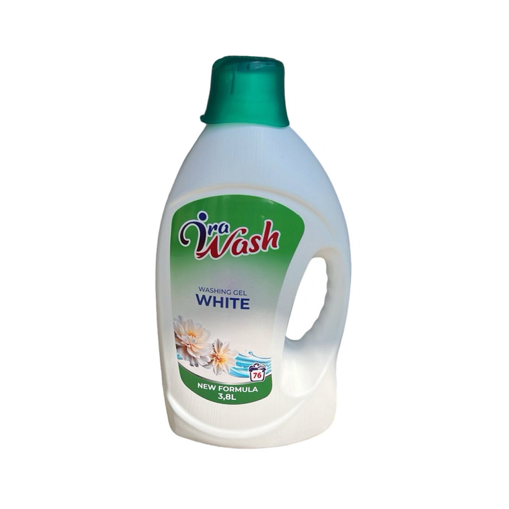 Гель для прання Ira Wash 3,8 л для білої білизни з ополіскувачем Виноградів - фото 1