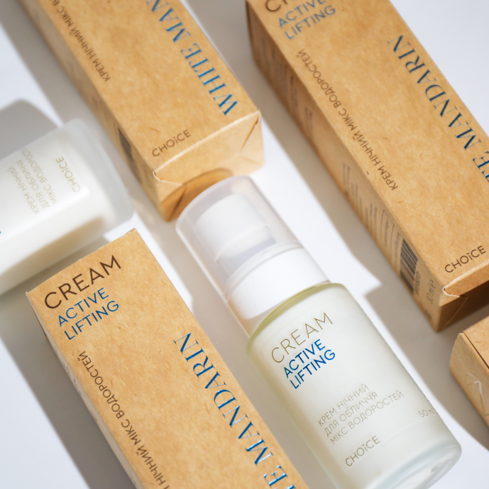 Нічний крем Мікс водоростей ACTIVE LIFTING White Mandarin 50 мл Київ - фото 3