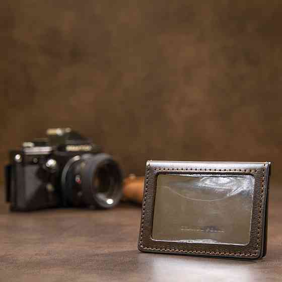 Кожаная визитница GRANDE PELLE 11488 Коричневый Киев