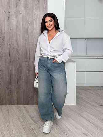 Жіноча базова оверсайз сорочка з котону Одеса