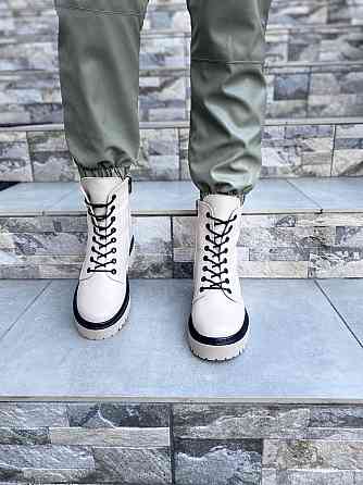 Черевики жіночі M.KRAFT бежеві натуральна шкіра висота 16см підошва 3/5см (A22) (4286) 37р.39р. Коломыя