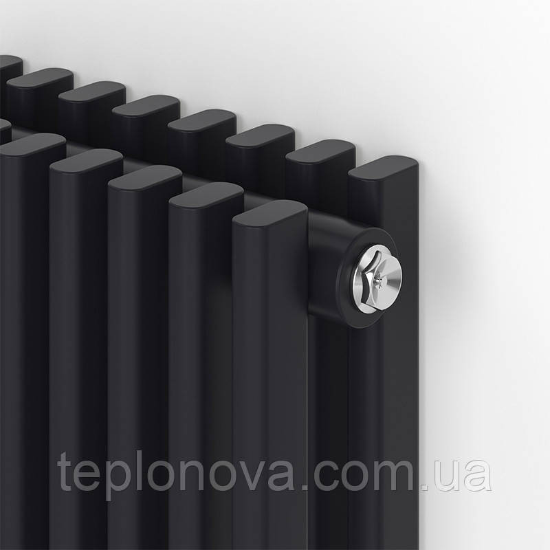 Дизайнерский радиатор 1800/448 (мм) черный мат IDEALE GIULIA (универсальное подключение) 12 16/1800/448 – вертикальный стальной ра Черновцы - изображение 2