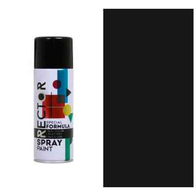 Аерозольна фарба для автомобіля RECTOR універсальна 9005 чорний МАТ 400мл (000015322) Вінниця