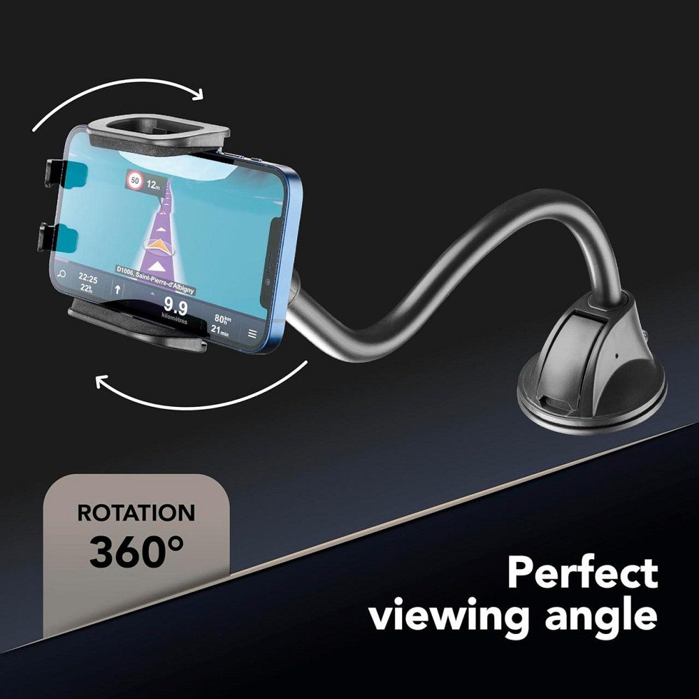 Vivanco PilotFlexik держатель для смартфона универсальный 180 мм регулируемый до 95 мм черный-серый Киев - изображение 2