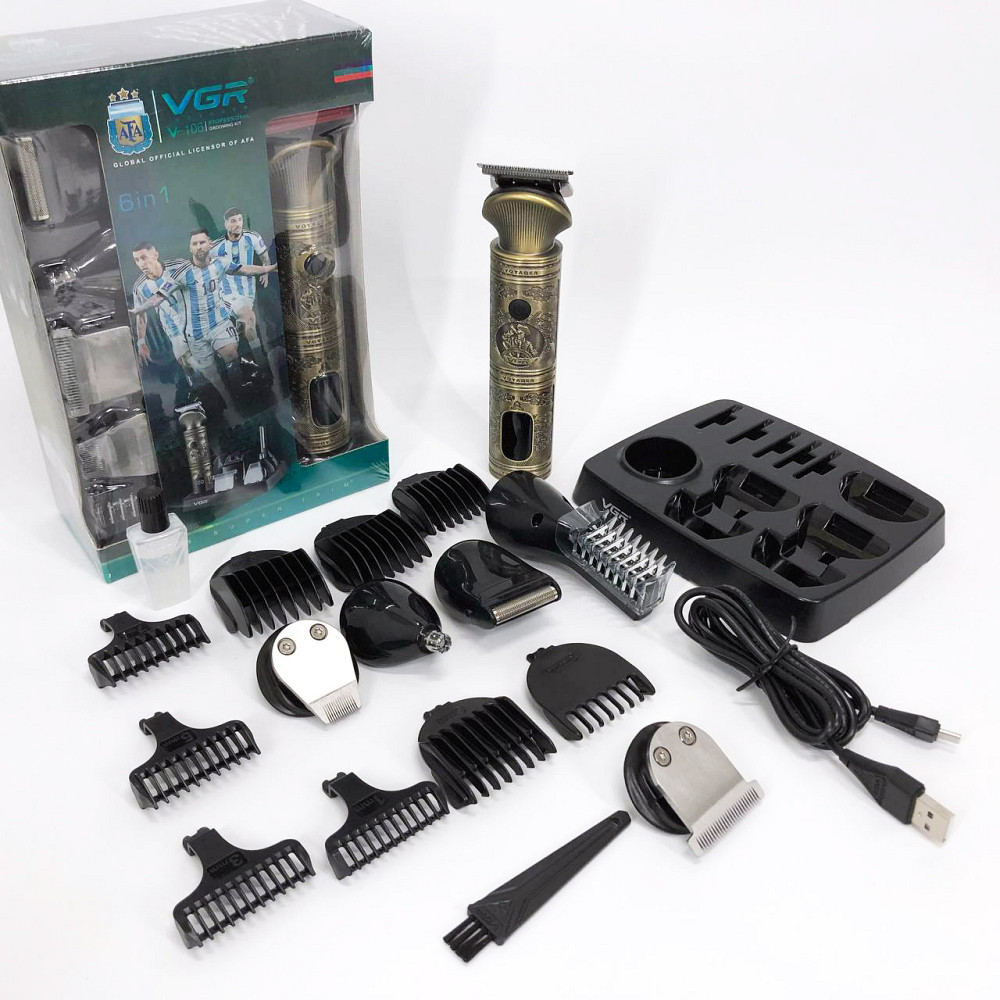 Багатофункціональний тример для стрижки волосся і бороди VGR V-106, Машинка для стрижки хороша HV-15 Львів - фото 14