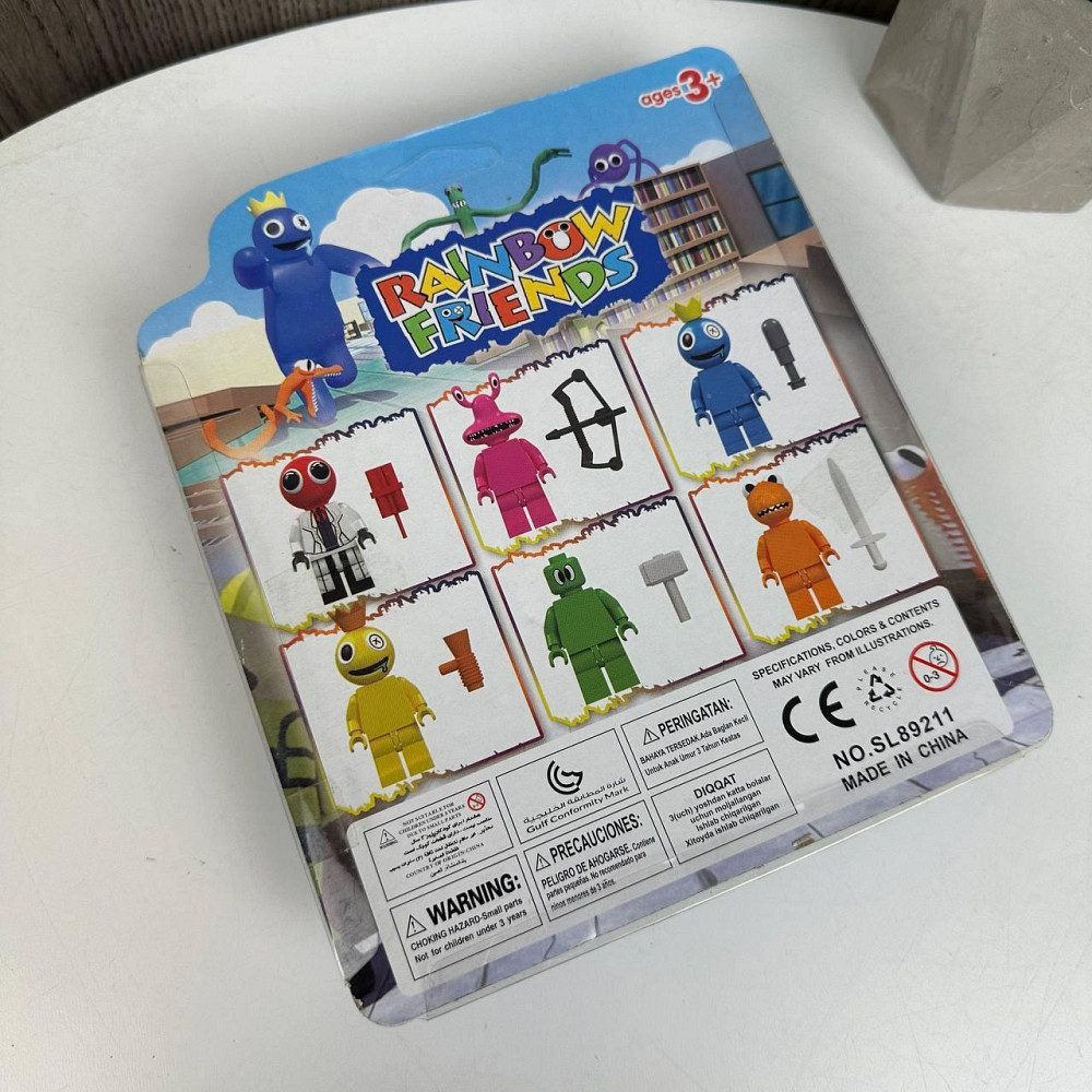 Дитячий набір фігурок Лего Райдужні Друзі 6 шт, Rainbow Friends іграшки ( 26763 ) Харків - фото 3