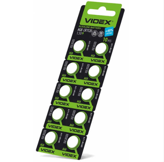 Батарейка G8/LR55/LR1120/391 (бл-10шт) Videx Житомир
