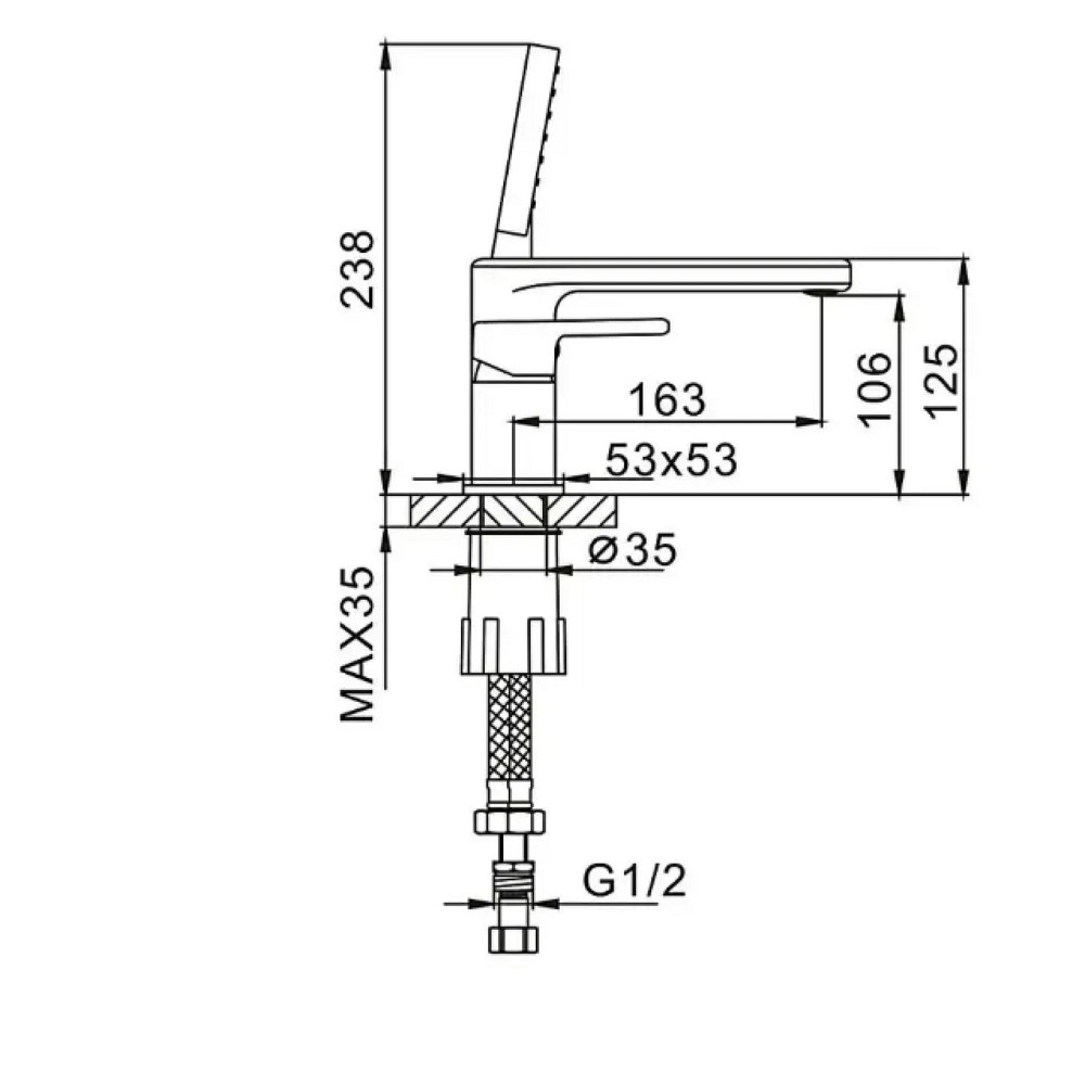 Смеситель для ванны Globus Lux Milano GLM-0109 (000019326) Киев - изображение 8