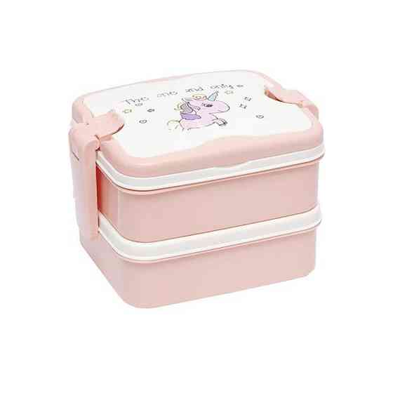 Контейнер для їжі подвійний "The one and only" 6301(Pink) Вінниця