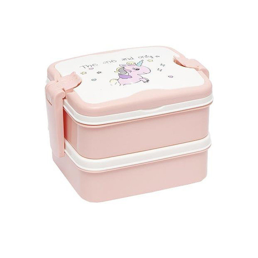 Контейнер для їжі подвійний "The one and only" 6301(Pink) Вінниця - фото 1