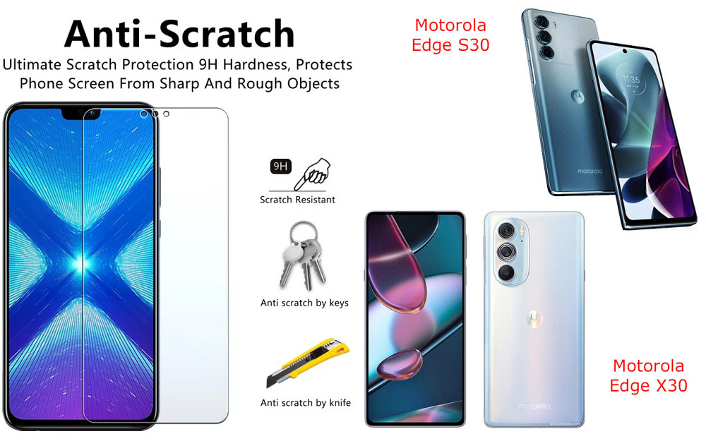Защитное стекло NeoGlass для Motorola Edge S30, Edge X30 – ультрапрозрачное и устойчивое Киев - изображение 1
