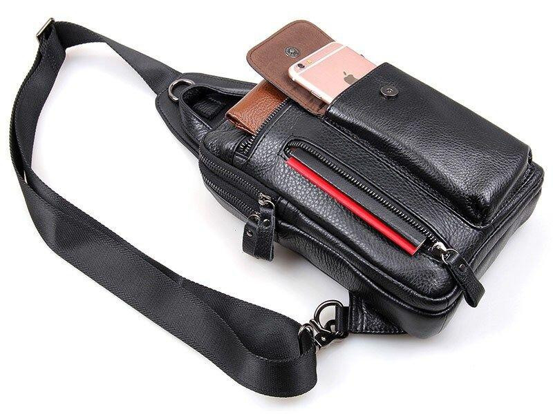 Сумка мужская Vintage 14407 Черная Киев - изображение 5