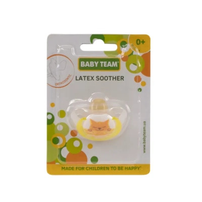 Пустушка Baby Team латексна, ортодонтична 0+ міс (3200_кіт) Вінниця - фото 3