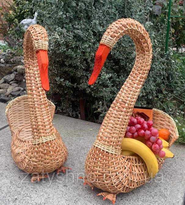 Кошик-лебідь плетений Київ - фото 7