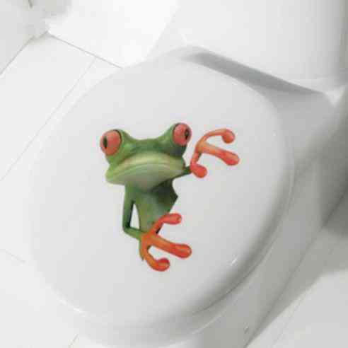 Наклейка Жаба на стіну 15 на 16 см різнобарвний Київ