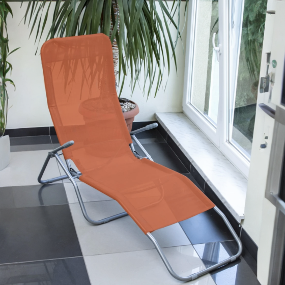 Крісло-шезлонг Jumi розкладний помаранчевий Київ