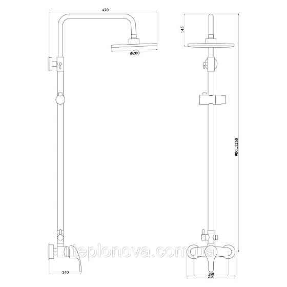 Душевая система Globus Lux Solly GLSO-0044 Черновцы