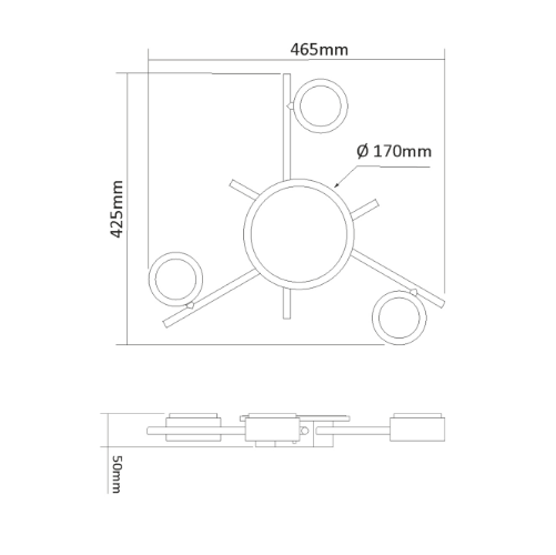 LED Світильник під лампу 3*GX53 накладний з підсвічуванням білий VL-SPF20B-WB Videx Житомир - изображение 2