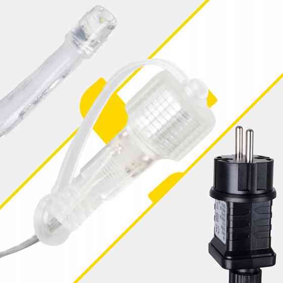 Світлодіодна гірлянда вулична 100 LED 4 метри Izoxis (26858) Теплий білий Нововолинськ