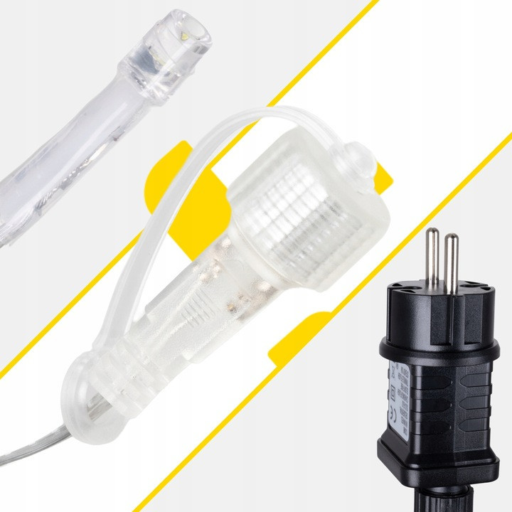 Світлодіодна гірлянда вулична 100 LED 4 метри Izoxis (26858) Теплий білий Нововолинськ - фото 3