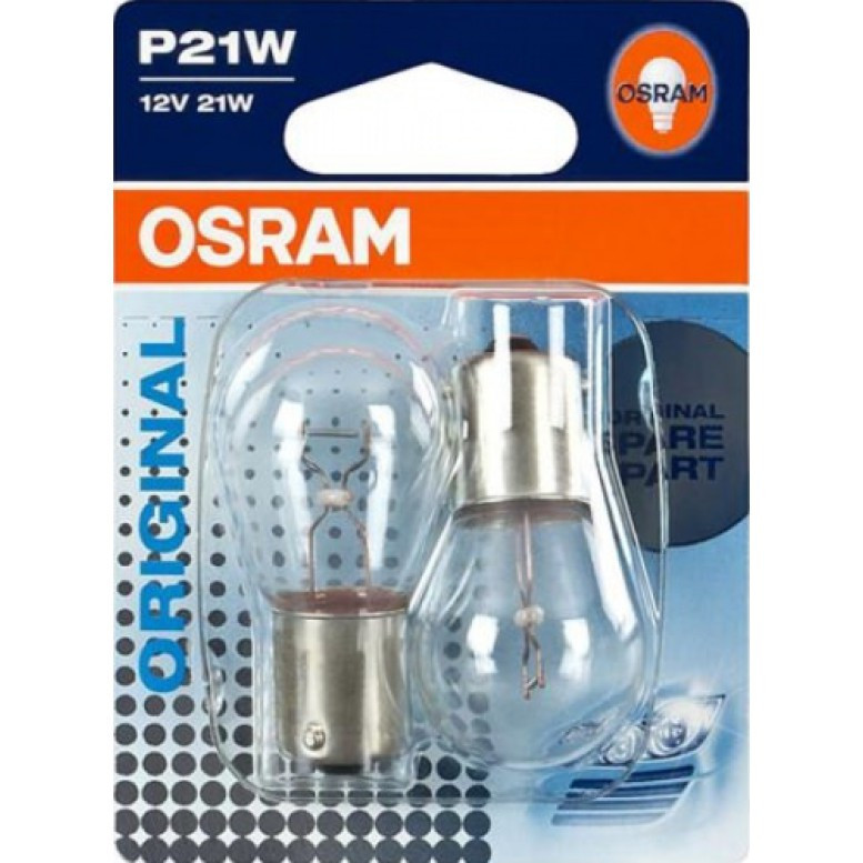 Показні лампа розжарювання OSRAM 7506-02B P21W 12 V BA15s 10X2 Харків - фото 1