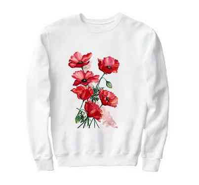 Термонаклейка для одежды женская Маки Киев