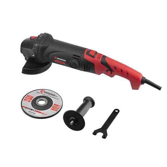 Болгарка INTERTOOL WT-0225, 1,2 кВт, 5000-12000 об/хв, диск 125 мм, поворотне руків’я - з плавним запуском Львів