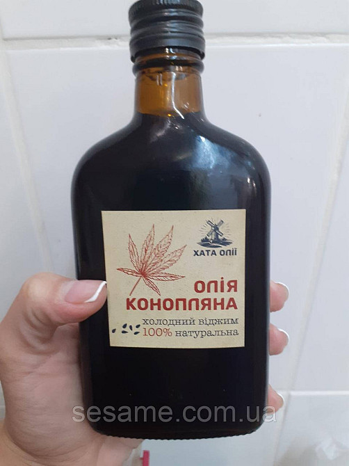 Масло Конопляное холодного отжима 100% натуральное 200 мл (Украина) Харьков - изображение 1