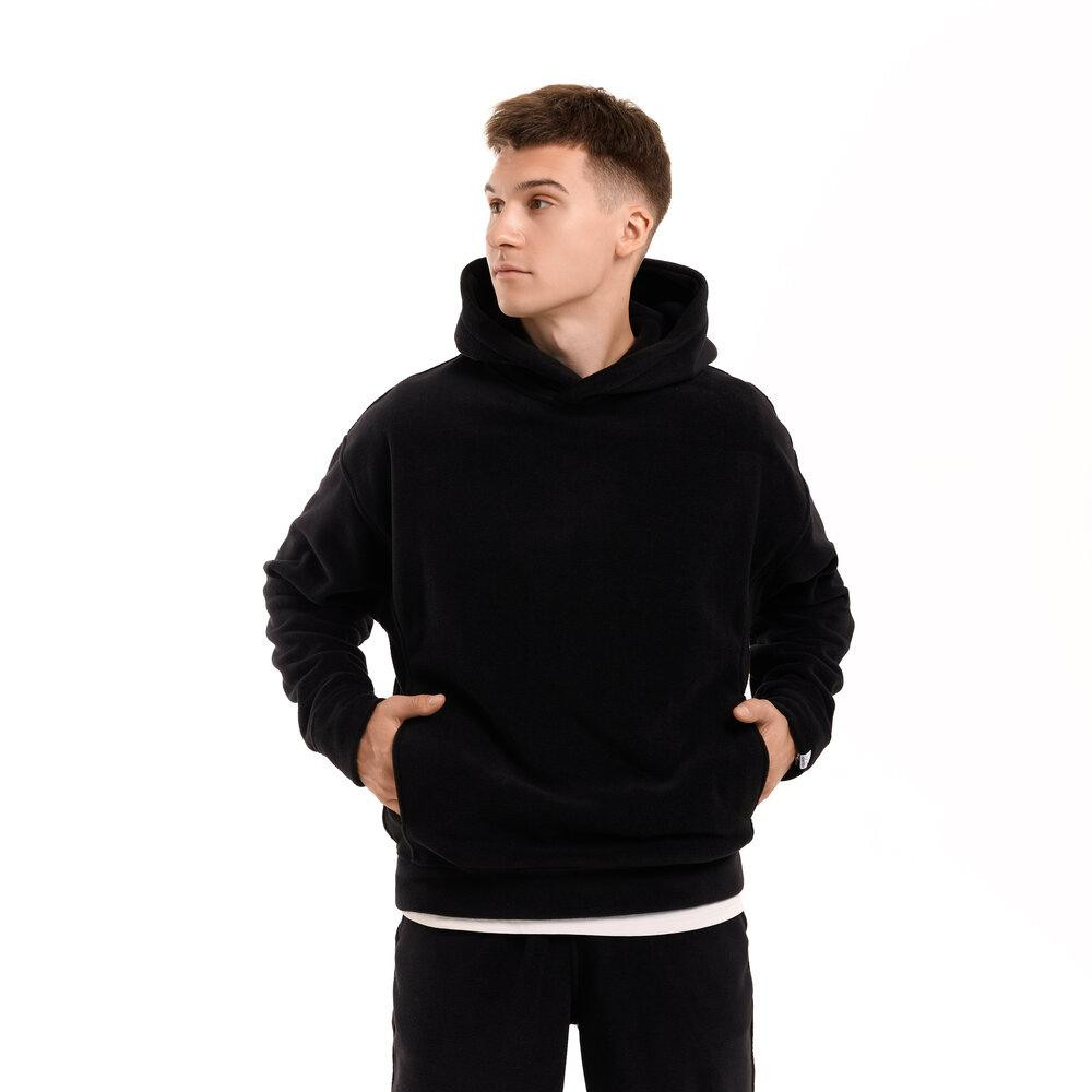 Флисовый зимний мужской костюм Pobedov Mariot. Черный мужской флисовый костюм Киев - изображение 5