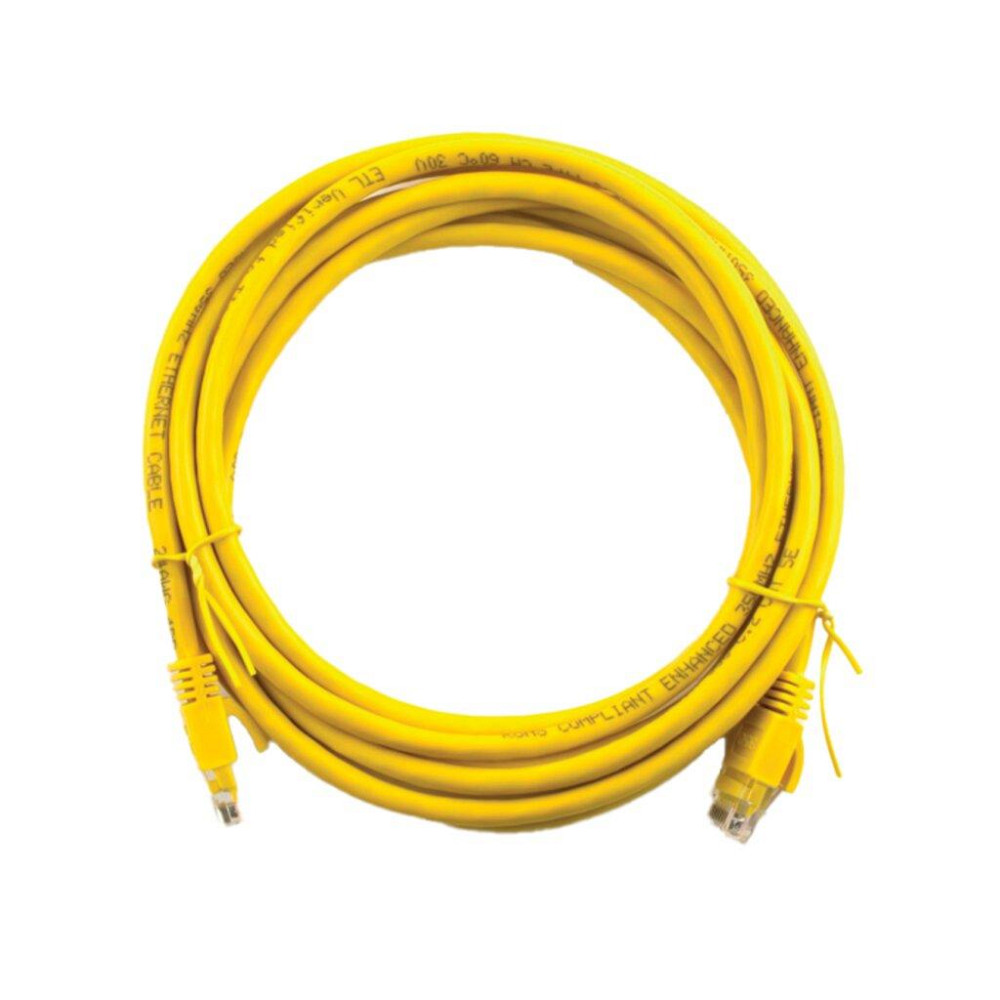 Патч-корд литий UTP RJ45 кат. 5Е 1 м (жовтий) Київ - фото 1