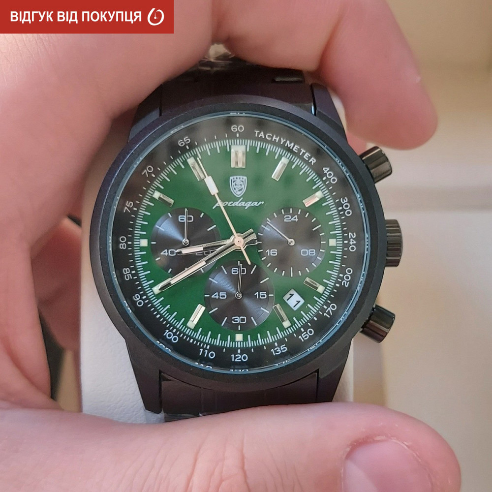 Годинник чоловічий наручний Poedagar Petros Black Вінниця - фото 8