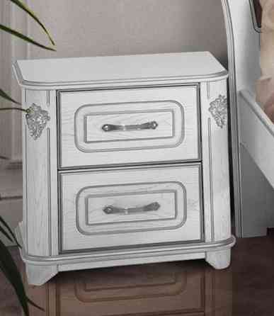 Тумба Феліція, білий+срібна патина Киев