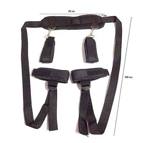 БДСМ бандаж для фіксації рук і ніг - Чорний - Садо-мазо Вінниця