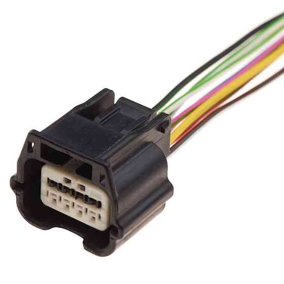 Електричний з'єднувач із дротом, 8-контактний Чорний, Пластик, Київ