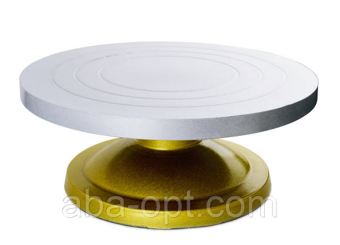 Підставка металева під торт, що обертається, Альфа Н 12 Ø 30 см ( шт )Aba-Opt.com Одеса - фото 1