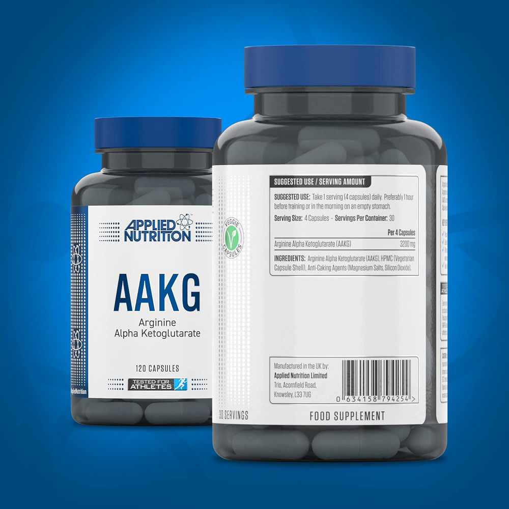 Аргинин Applied Nutrition AAKG ARGININE ALPHA KETOGLUTARATE 120 VEGGIE CAPS Луцк - изображение 2