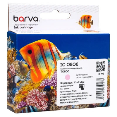 Картридж Barva Epson T0806 (C13T08064010/C13T08064011) 620ст, light magenta (IC-0806) Винница - изображение 1
