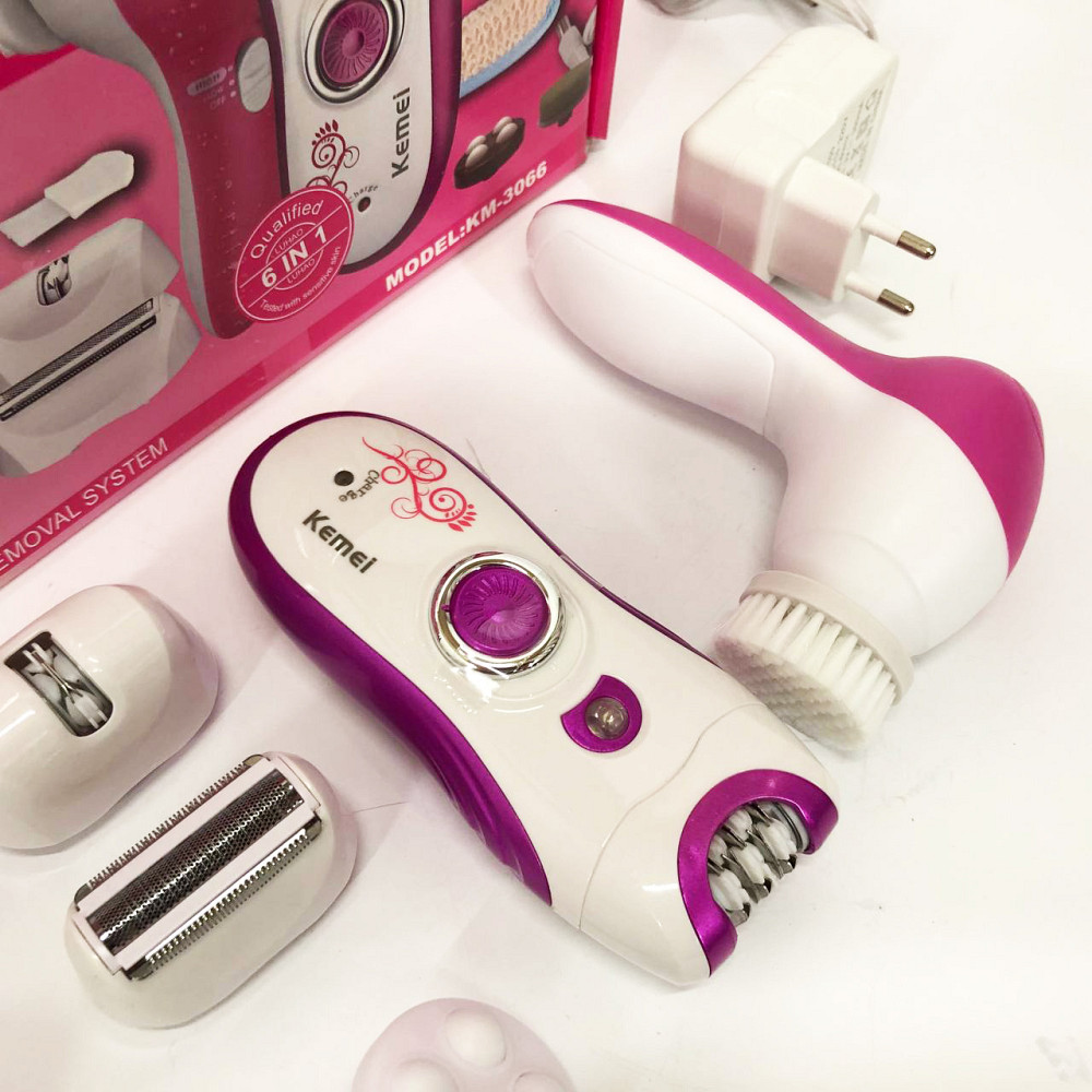 Епілятор для різних частин тіла Kemei KM-3066 Електричний епілятор універсальний жіночий JW-89 Івано-Франківськ - фото 2