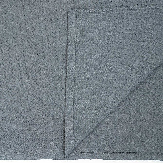 Простирадло-покривало вафельне GM TEXTILE 200х220см 220г/м2 (Сірий) Суми - фото 2