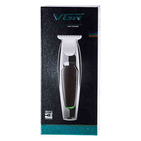 Бездротова машинка для стрижки волосся VGR V-030 Чорна Київ