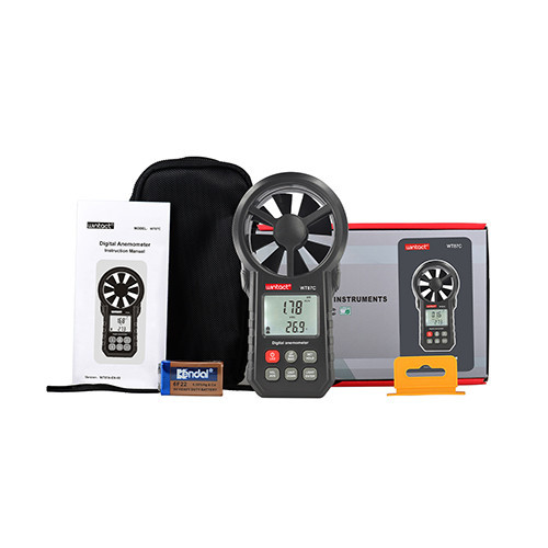 Анемометр із функцією вимірювання об'ємної витрати 0,3-30 м/с, -10-45 °C WINTACT WT87C Чернігів - фото 3