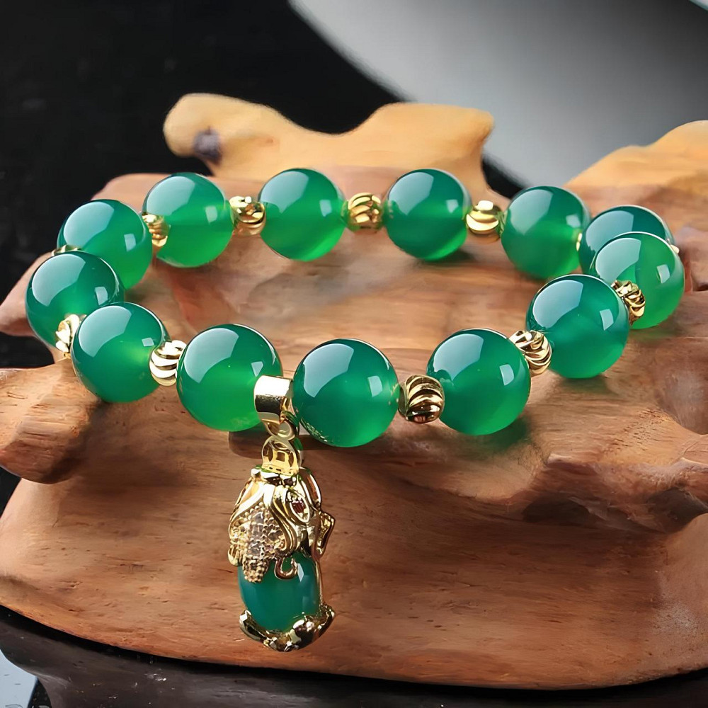 Браслет із зеленого нефриту RESTEQ — стильний аксесуар з натуральним каменем для внутрішньої гармонії, впевненості та захисту Київ - фото 6