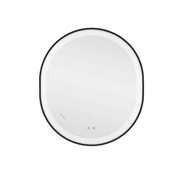 Дзеркало настінне овальне сенсорне Qtap Gemini 800х700 з LED-підсвіткою Touch, з антизапотіванням із диммером Харків