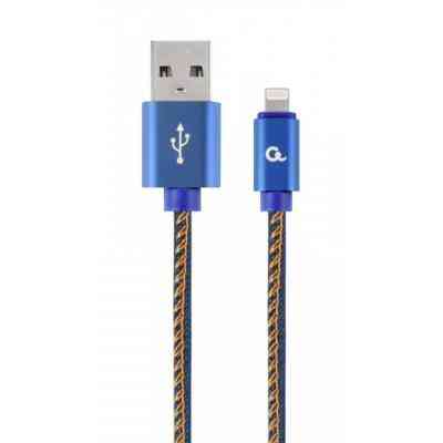 Дата кабель USB 2.0 AM to Lightning 1.0m Cablexpert (CC-USB2J-AMLM-1M-BL) Вінниця