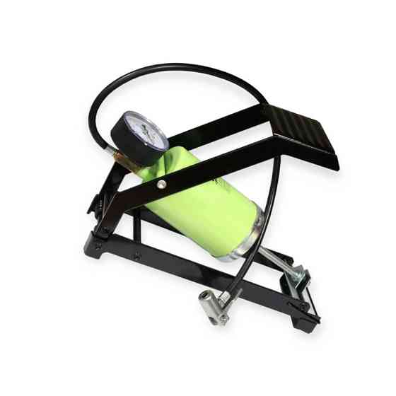 Насос ножний 1 циліндр метал. з маном. 7 атм (80х130) підсил. steel power Мукачево