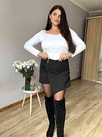 Жіноча базова мініспідниця-шорти зі змійкою костюмка 52/54 Одеса